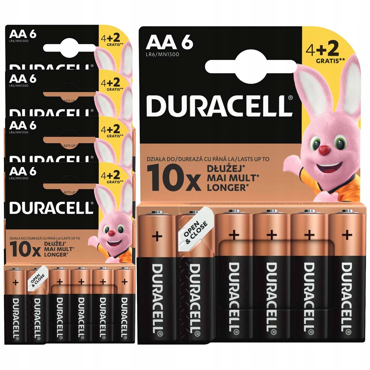 

30x Bateria Duracell Basic LR6 Aa Paluszki 30 szt