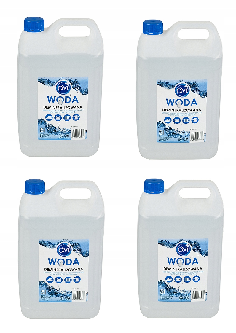 

Woda demineralizowana Avi Produkt Polski 20L 4x5L