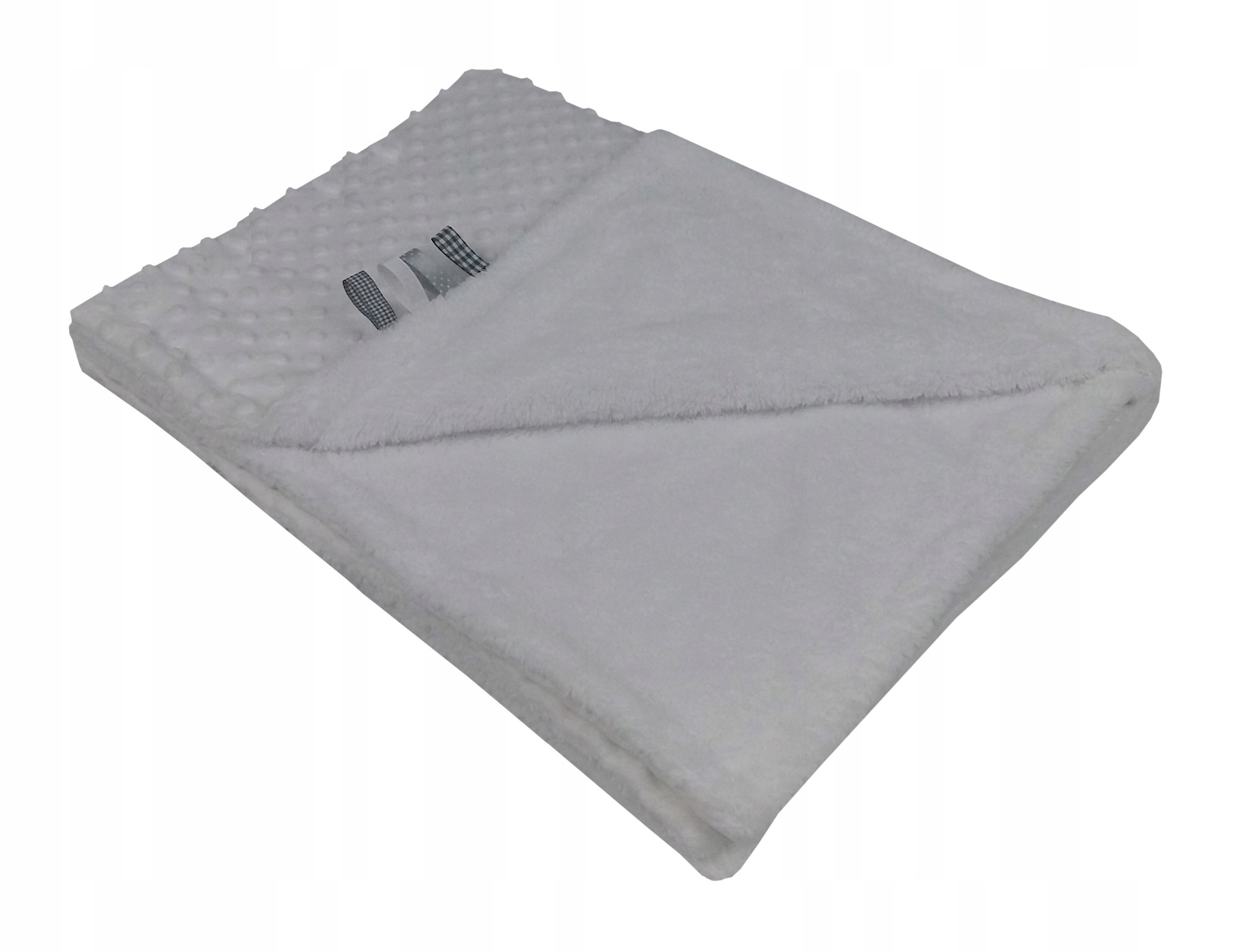 

Kocyk do wózka Dwustronny Minky 75x100 Olka biały