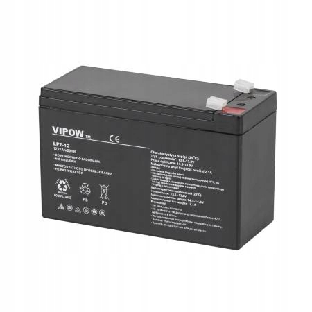 

Akumulator żelowy 12V 7Ah Vipow 12V7Ah/20HR