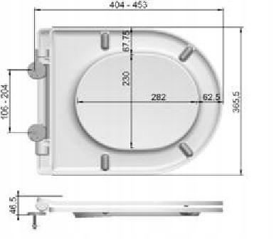 AUSTRIACKA DESKA SLIM DO ROCA NEXO ANTYBAKTERYJNA Marka MKW