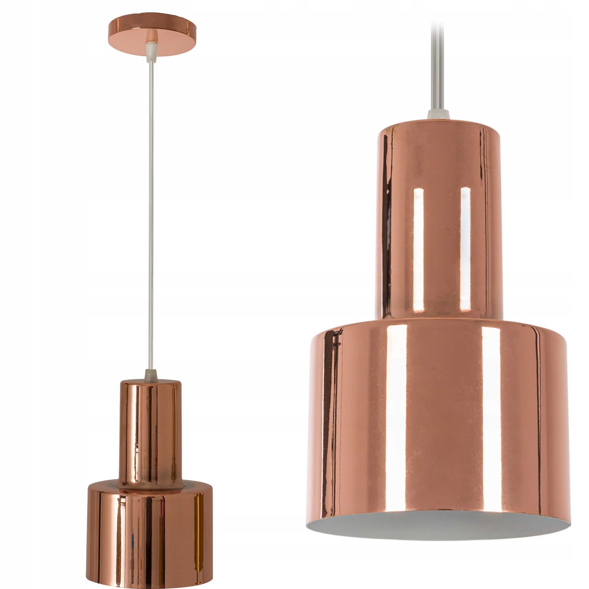 

Lampa Sufitowa Metalowa Nowoczesna Rose Gold
