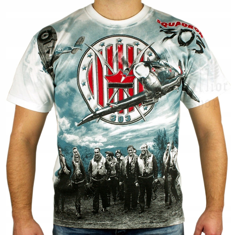 

Koszulka Patriotyczna Polska Dywizjon 303 Hd r XL