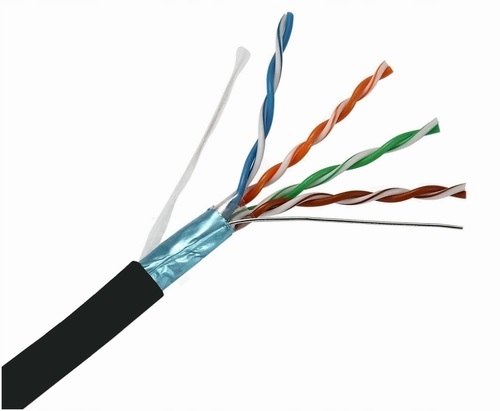 Internetový externí kabel Šroubovák Ftp 4x2x24AWG kat 5E Alantec 50 m