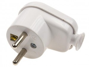 

Wtyczka Kątowa WT-16U Uni Schuko Biały Czarny