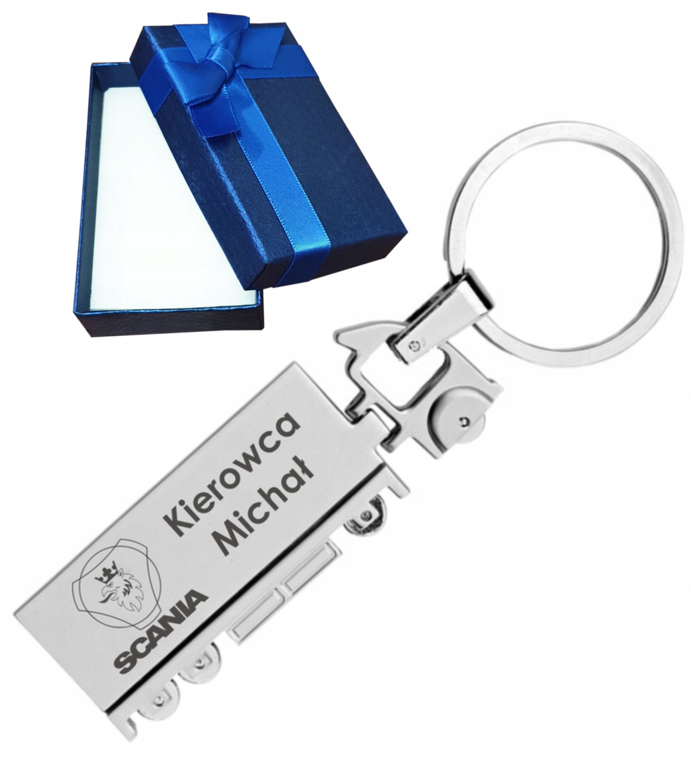 

Brelok Metalowy Tir Ciężarówka z Grawerem Gratis