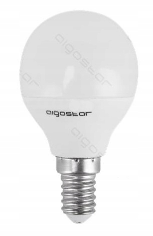 

Żarówka Led E14 5W 400LM G45B Kulka Biała Ciepła