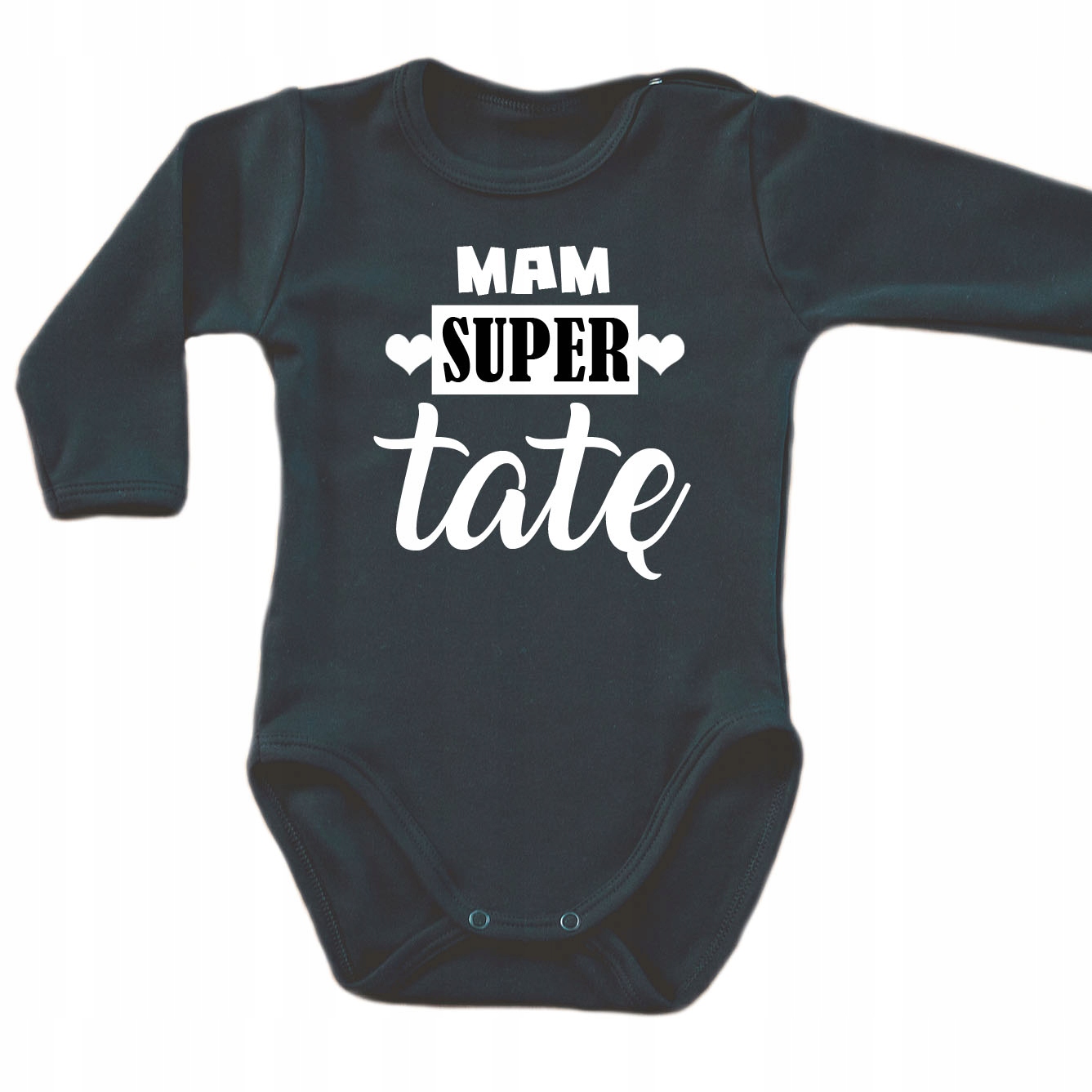 

Body Mam super Tatę bodziaki z napisami Cz dł.