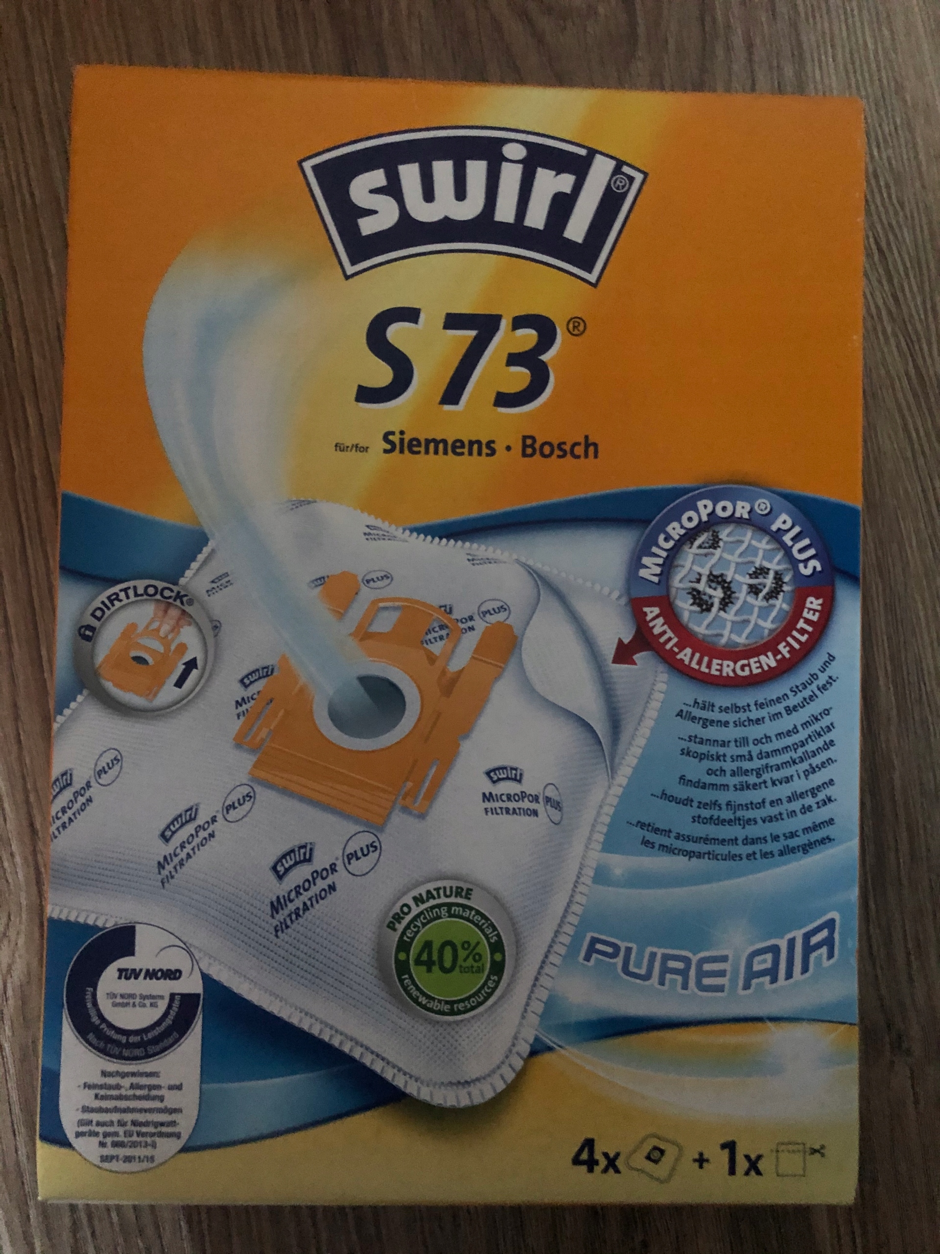 Vrecká Swirl S73 pre vysávač Bosch, Siemens