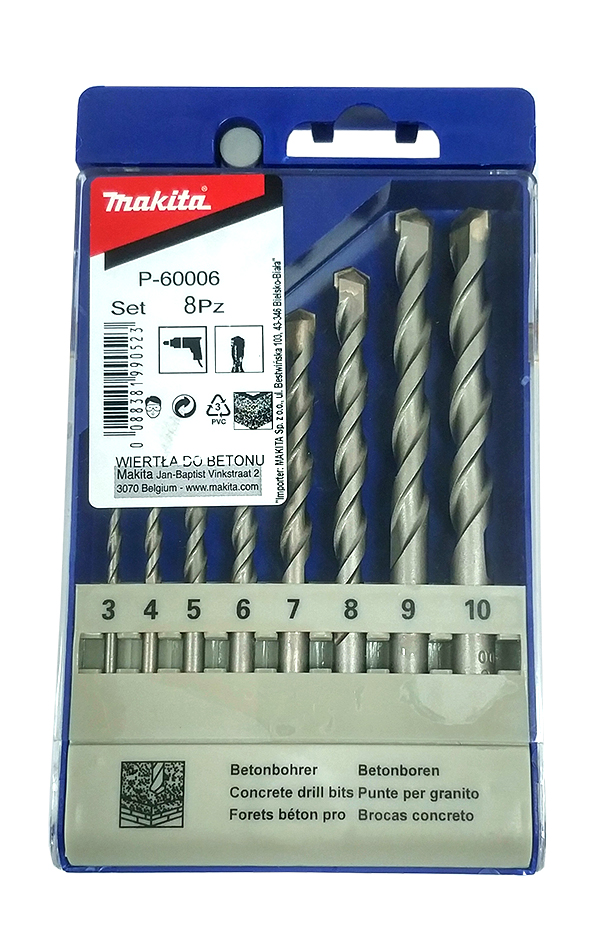 

Makita Zestaw Wierteł Do Betonu 8SZT P-60006