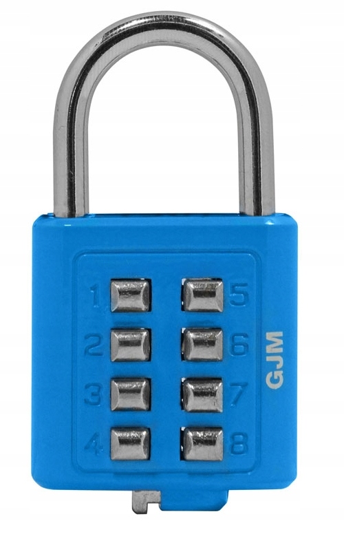 

Gjm Kłódka szyfrowa, wciskana na szyfr, 8 cyfr