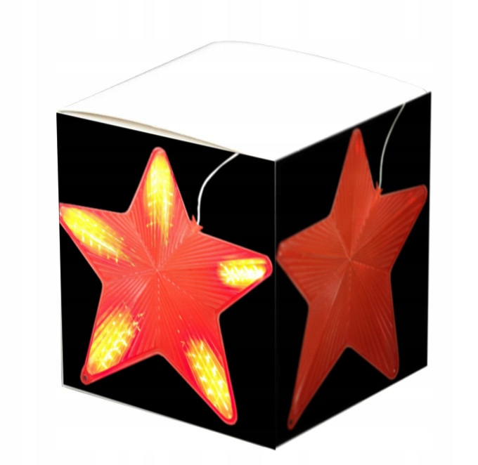 

lampki Choinkowe Gwiazda Led 3D czerwona Wisząca