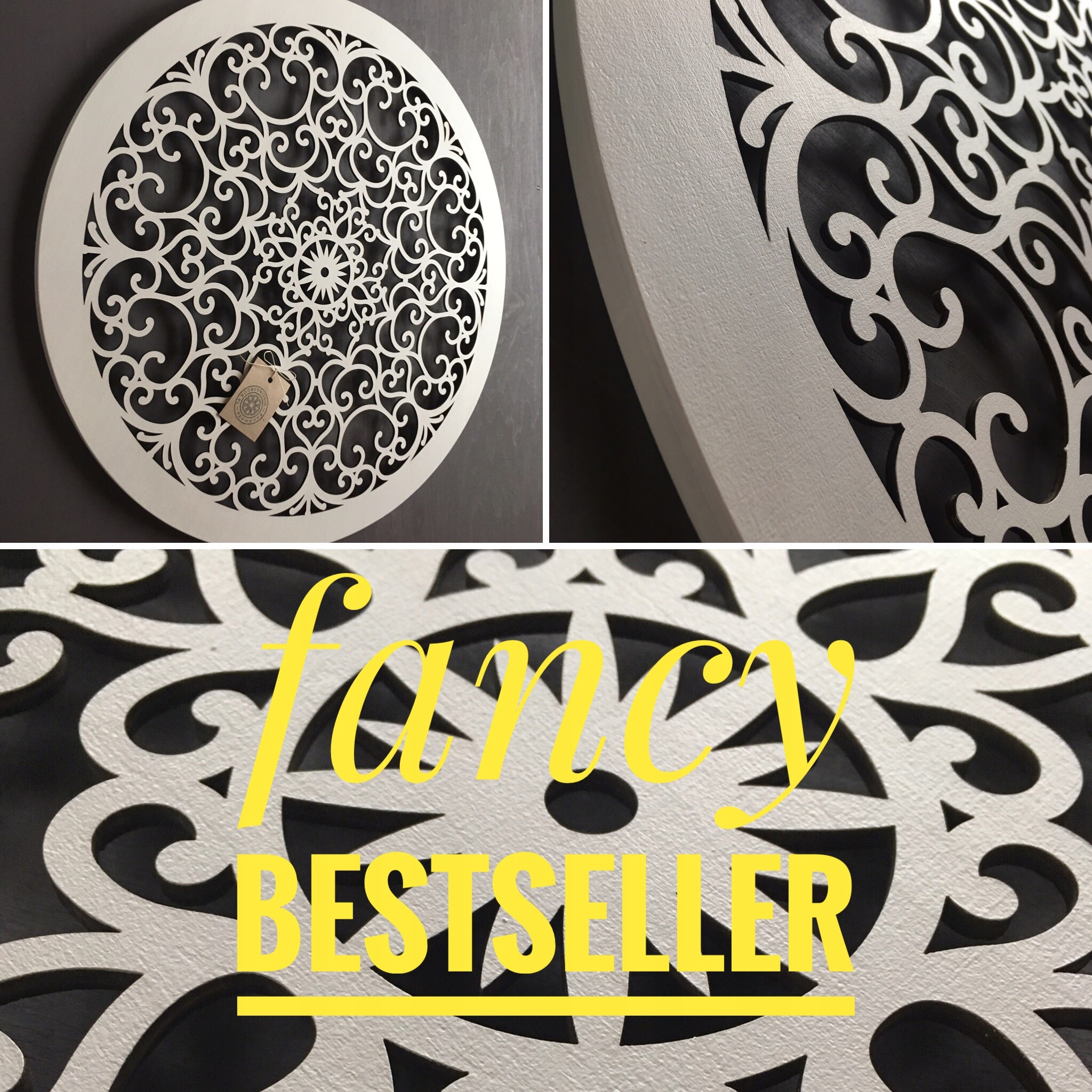 Obraz Ażurowy FANCY 80 cm RĘCZNIE ROBIONY Sposób wykonania pozostałe