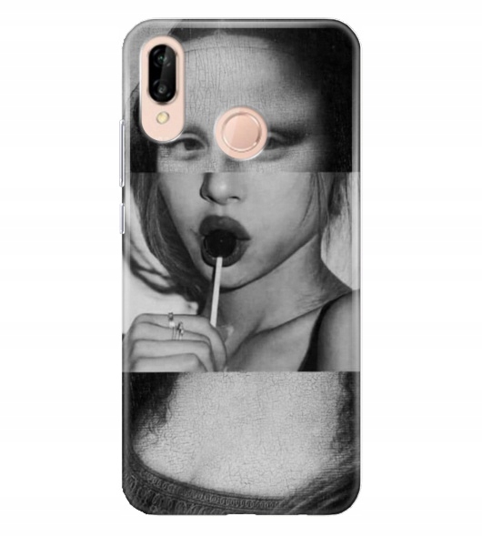 

etui guma do Huawei P20 Lite Mona Lisa + Szkło