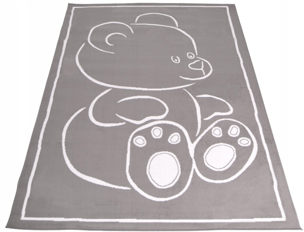 Koberec Molly Bcf 140x200 Pastelový medvídek šedý