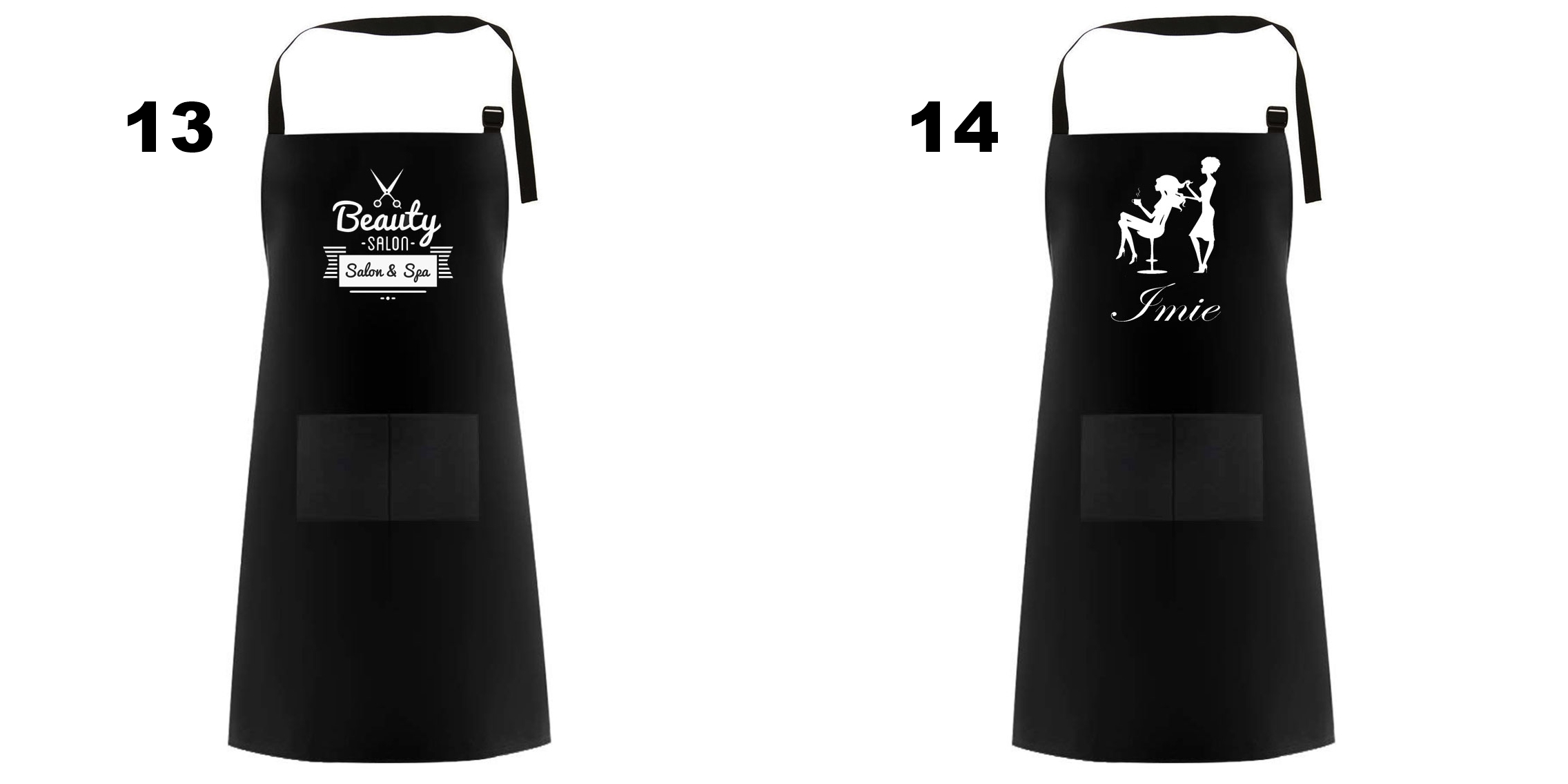 Fartuch Fryzjerski Kosmetyczny KRÓTKI Peleryna TWOJE LOGO Nożyczki Waga produktu z opakowaniem jednostkowym 0.2 kg