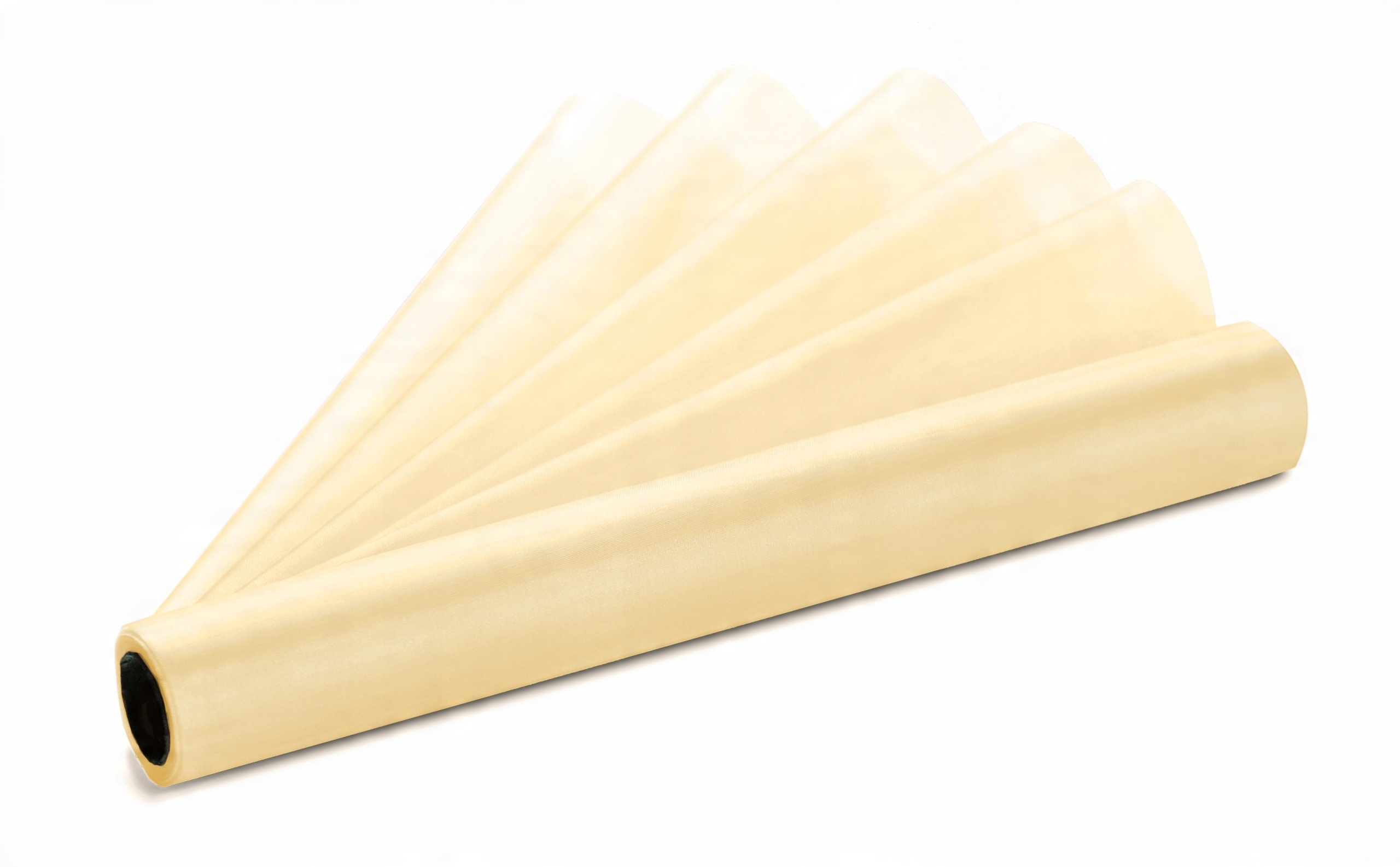 

Organza organtyna gładka 36cm 9m Kremowy