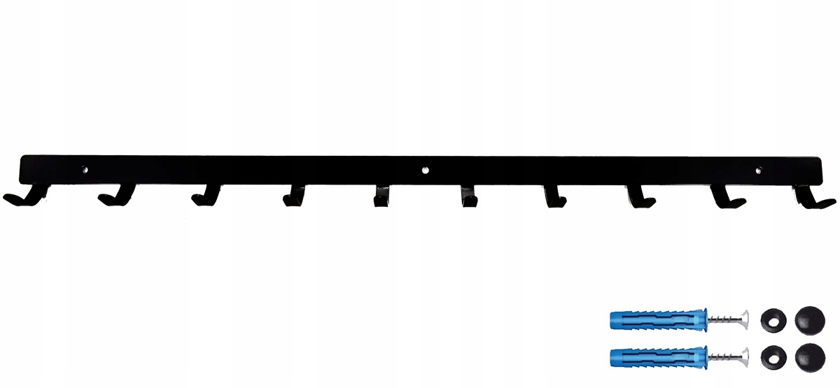 

Wieszak ścienny 10 haków na ubrania i klucze 60cm