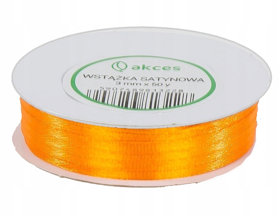 

Wstążka Tasiemka satynowa atłasowa 3mm 45m/04