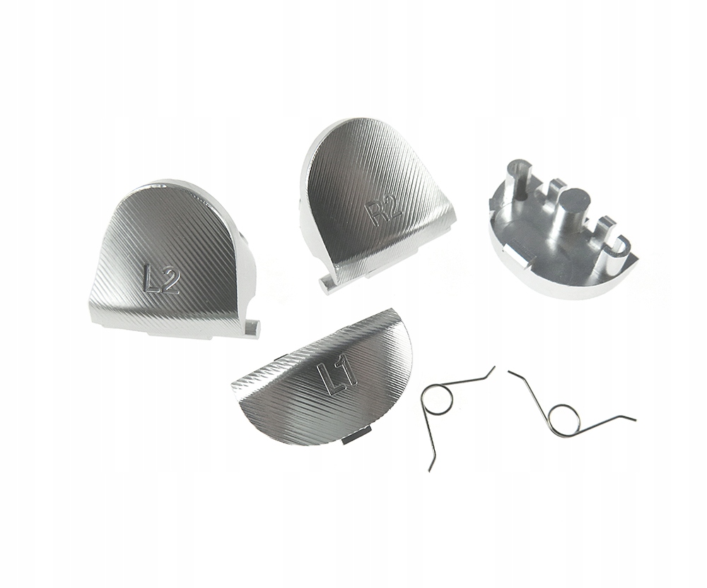 Sada Hliníkových Tlačítek R2L2 R1L1 PS4 Silver JDS-011/001/020