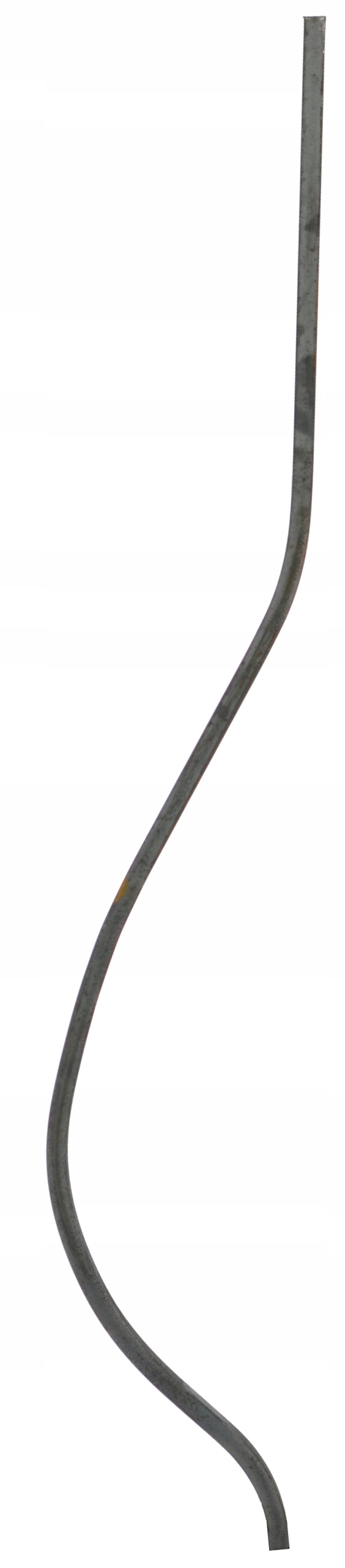 

tralka gładka 75cm z kwadratu 12x12, elementy kute