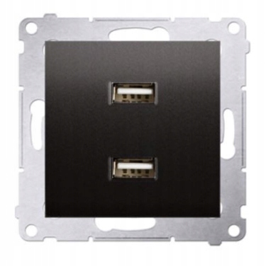 

Simon 54 Gniazdo Ładowarka Usb 2,1A Antracyt