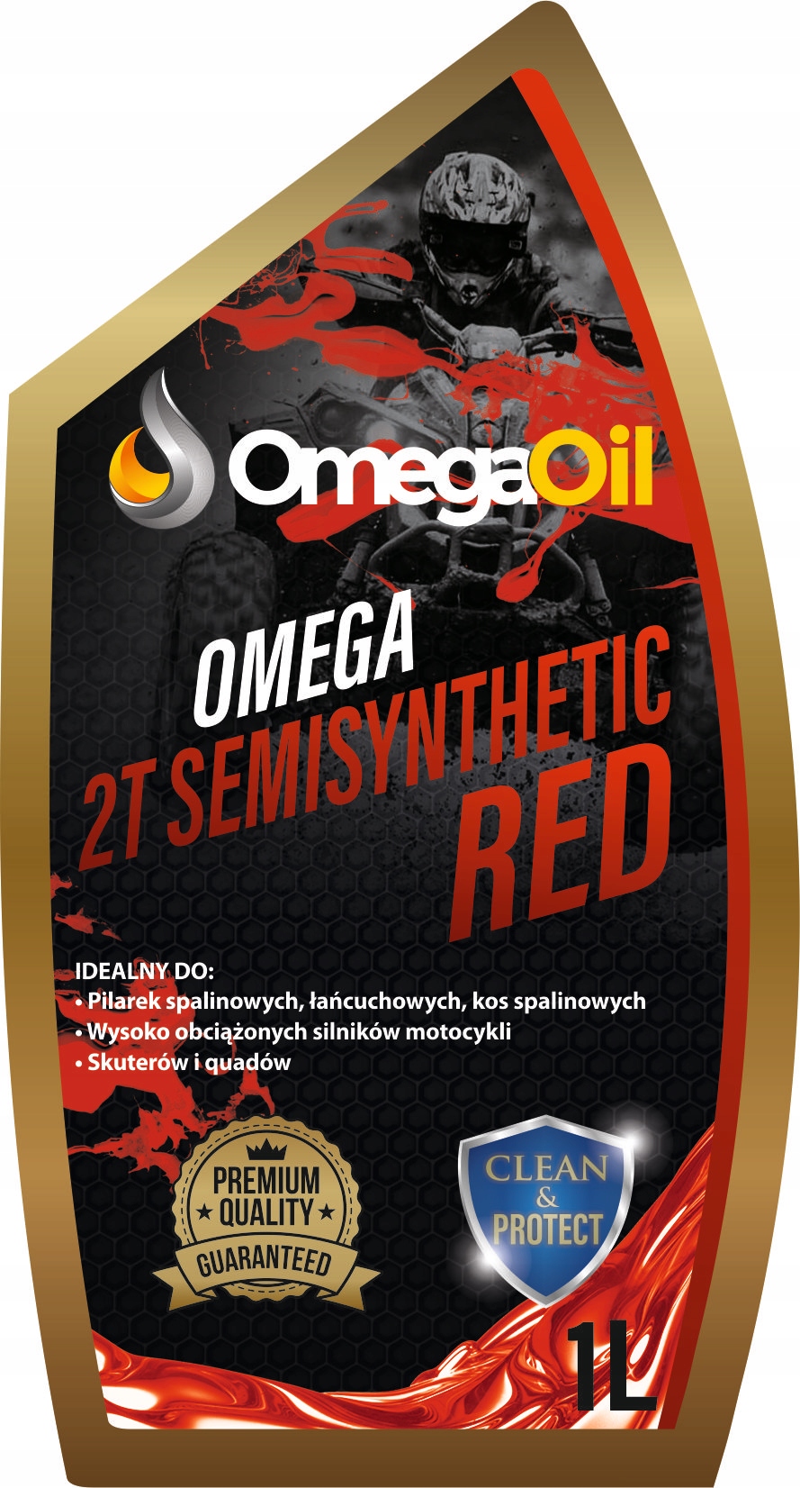 

Polski Olej Omega 2T Semisynthetic Red 1L
