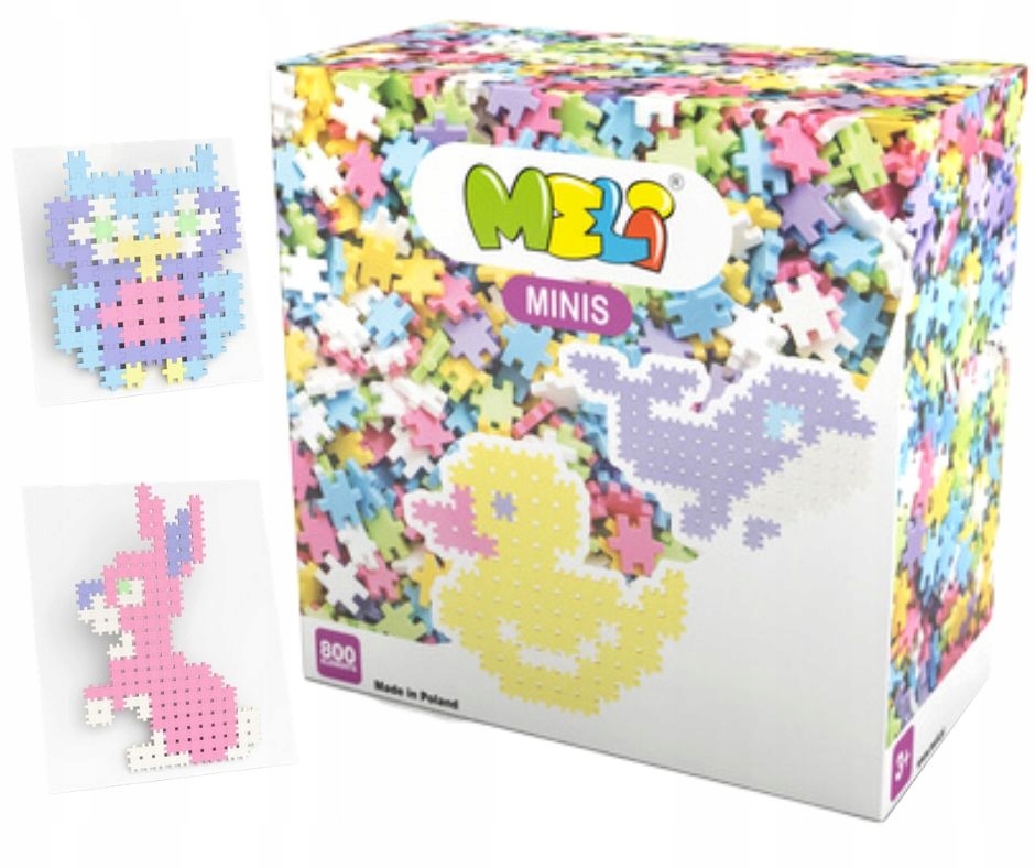 

Meli Minis 50306 Mini Wafle Pastelowe Klocki 800 e