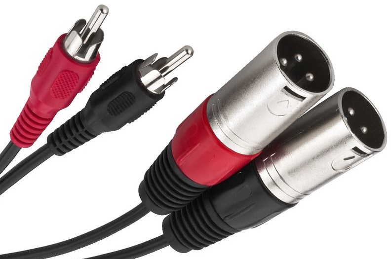 

Kabel 2 Rca Cinch Xlr Monacor MCA-127P Ekran 1m