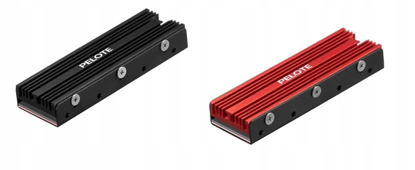 

Radiator do dysku Ssd M.2 NVMe Ngff Sata Czerwony