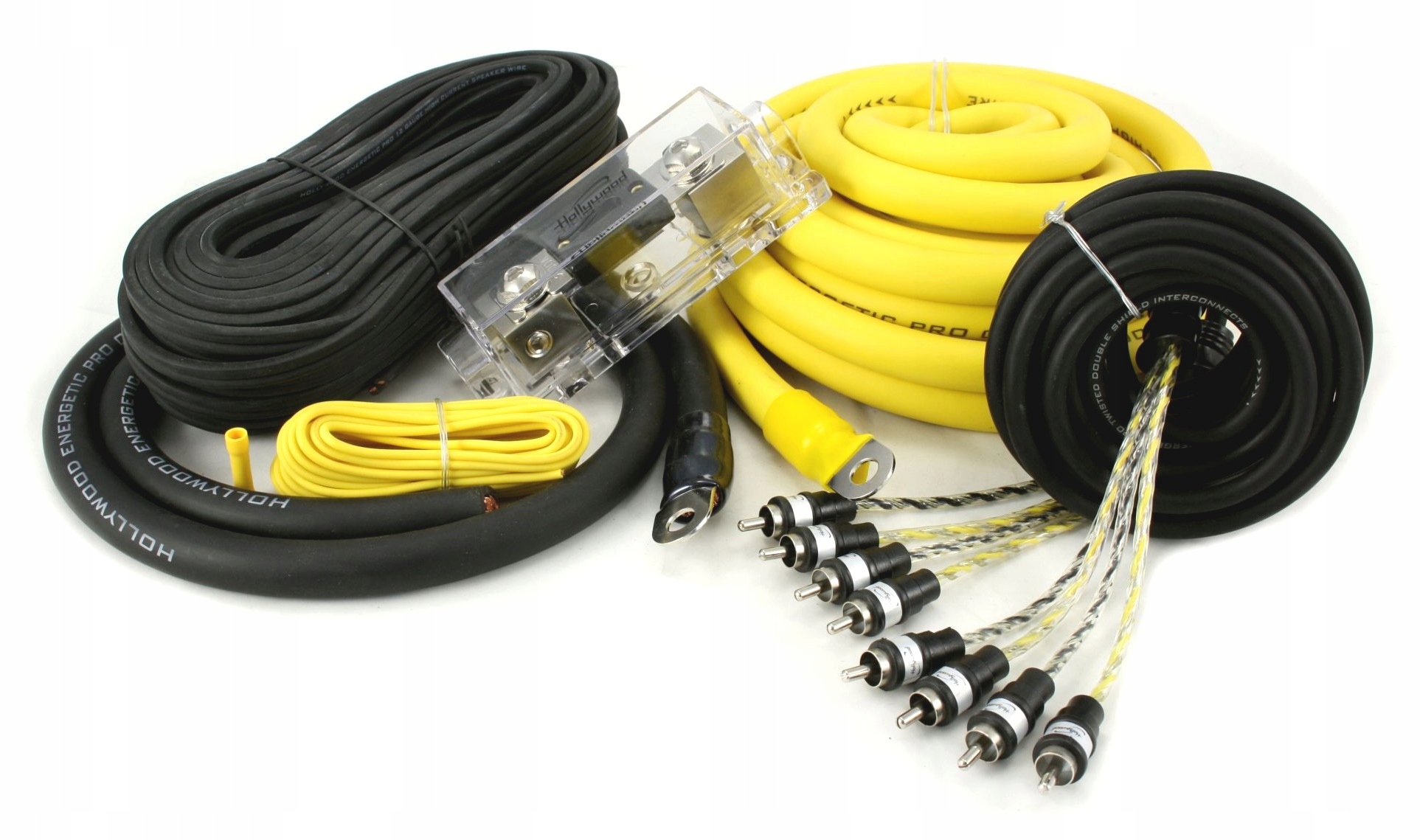 Kable do wzmacniacza przewody Hollywood 0GA 300A Marka Hollywood