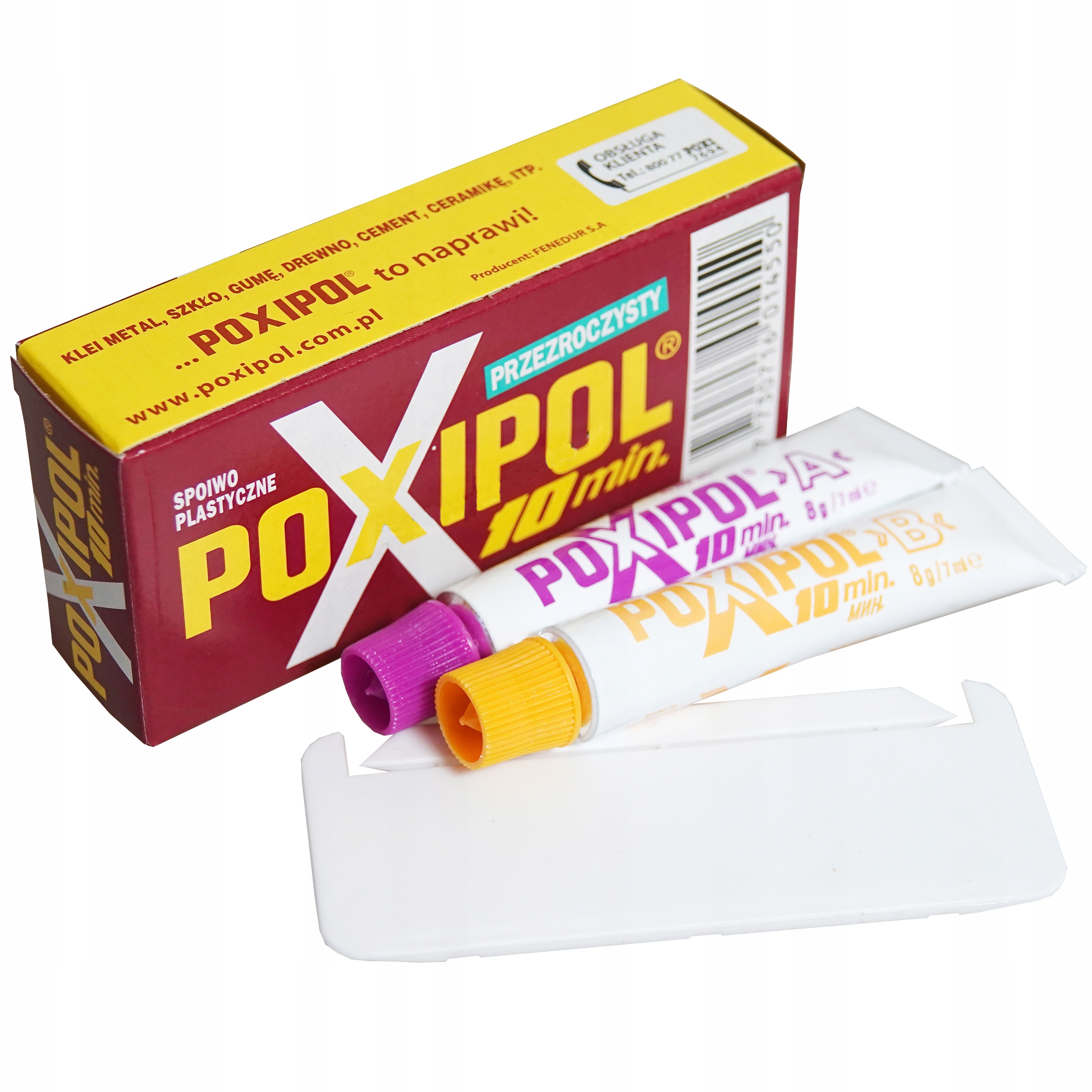 

Klej Poxipol Bezbarwny 10MIN 16G Domer