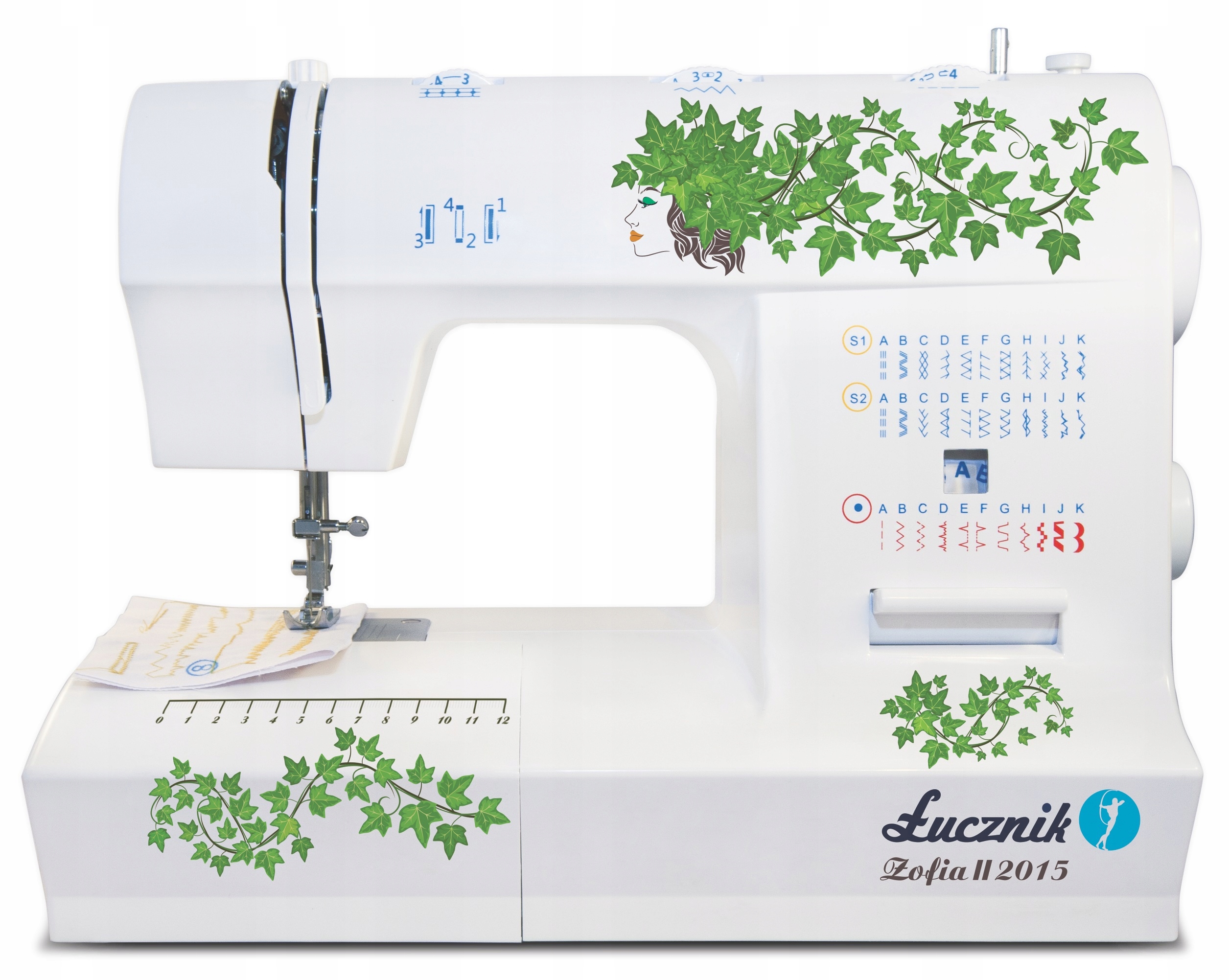 Maszyna do szycia domowa mechaniczna 35 ściegów Łucznik 2015 Zofia II-Zdjęcie-0