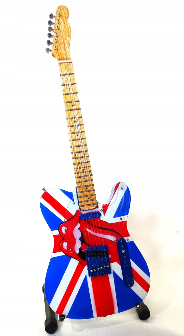Mini gitara - Rolling Stones - Richards - skal 1:4