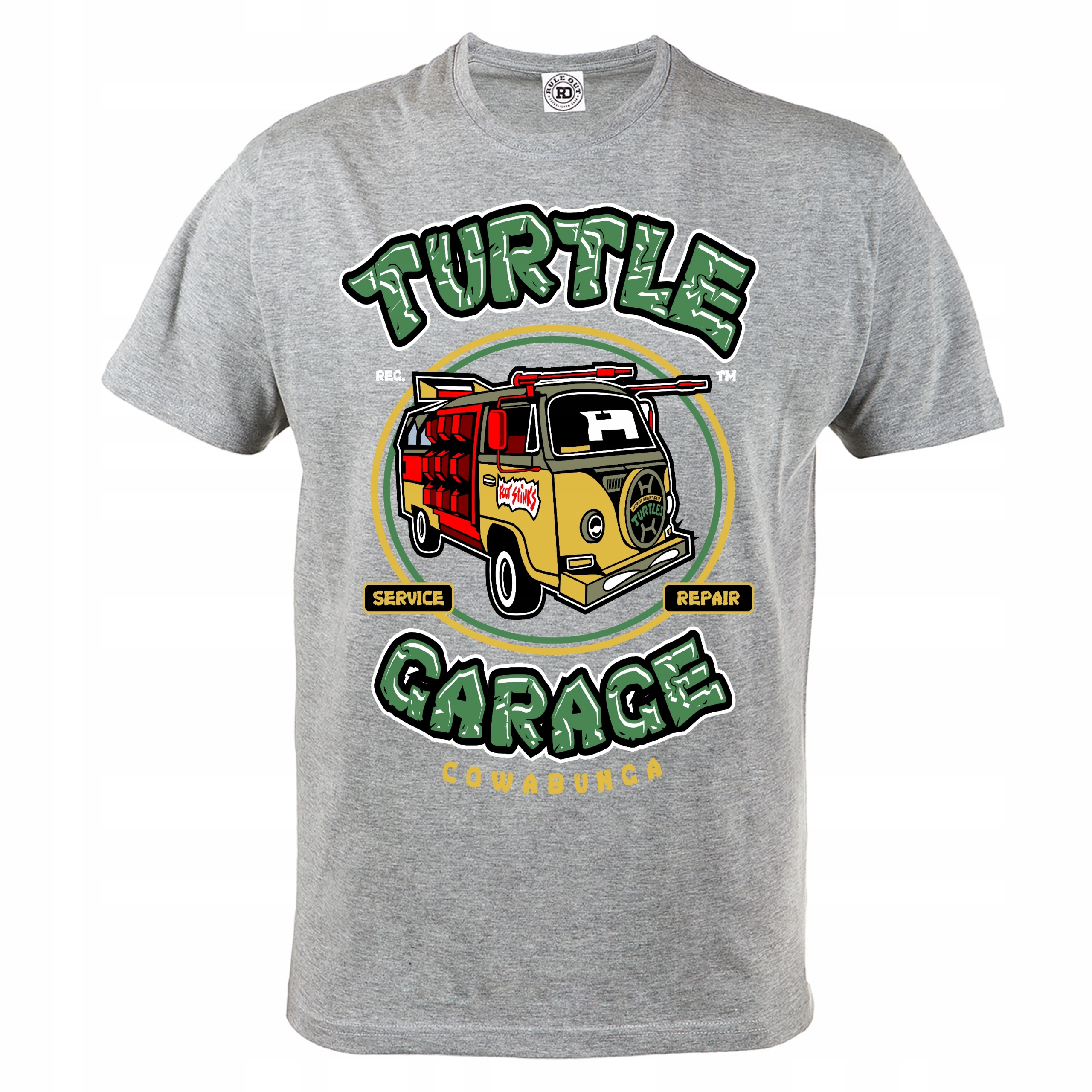 

Koszulka Motoryzacyjna Turtle Garagae MOTO154 Grey