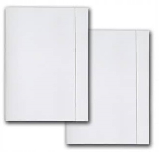 

Teczka Papierowa Tekturowa A4 z gumką biała