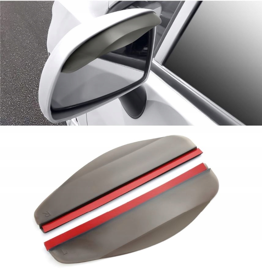 OSŁONA OWIEWKA NA BOCZNE LUSTERKO WSTECZNE x2 BLAC