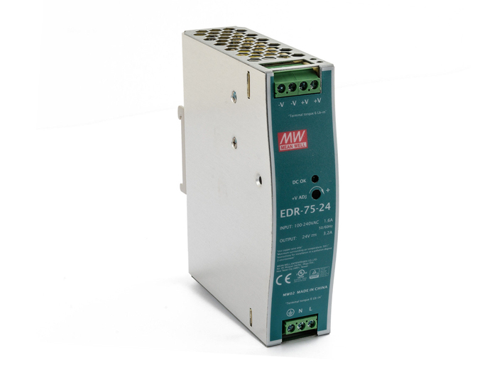 

Zasilacz Din EDR-75-24 24V 3,2A 75W Mean Well