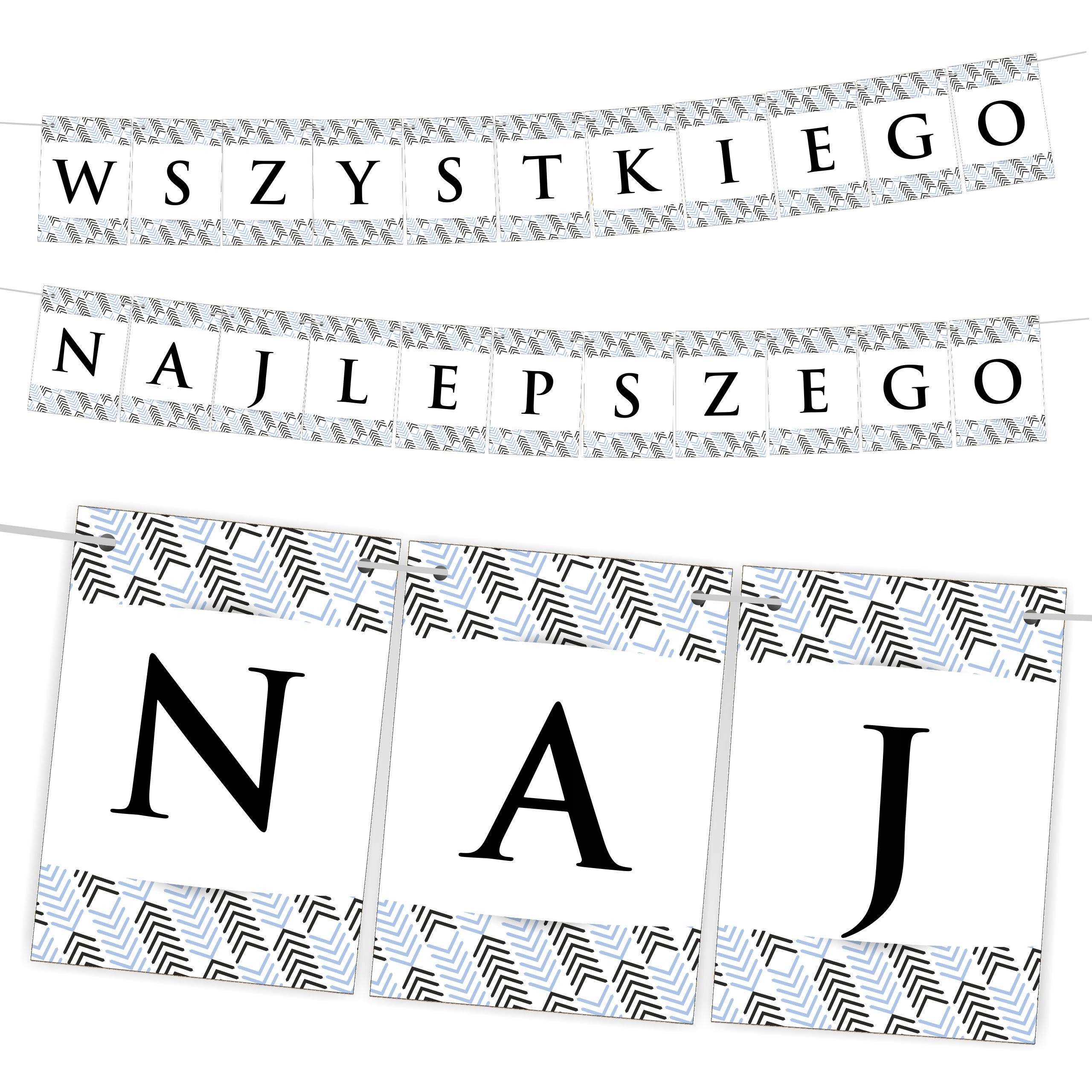 

Girlanda Baner Urodzinowy Wszystkiego Najlepszego