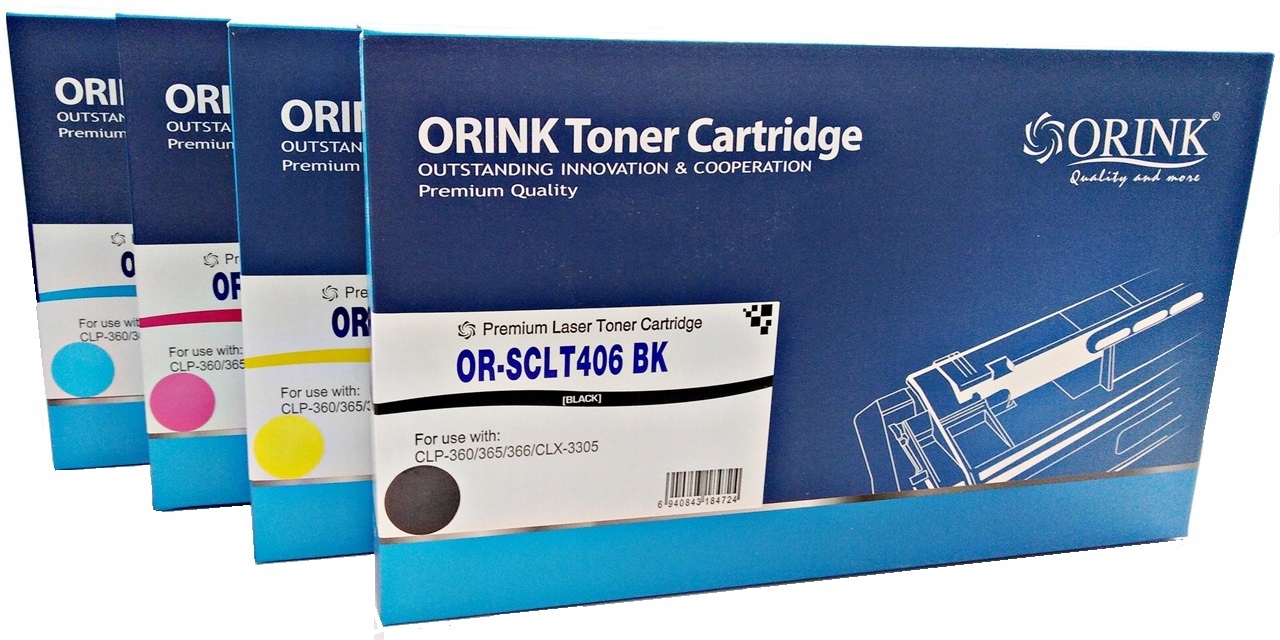 4xToner do Samsung CLP 365 CLX3305 C410W C460W/FW