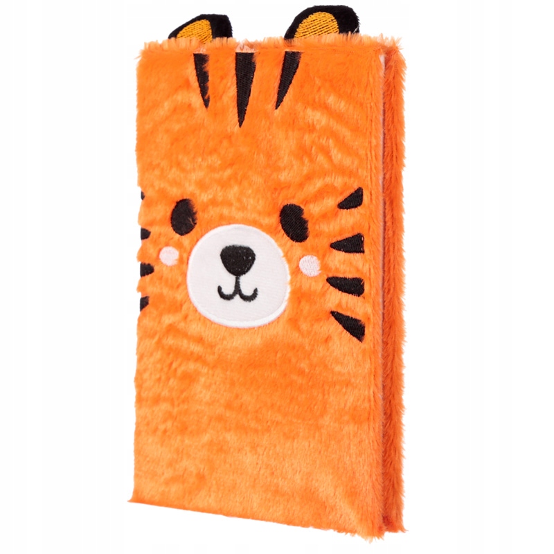 Puszysty pluszowy notatnik notes pamiętnik TYGRYS Marka inna