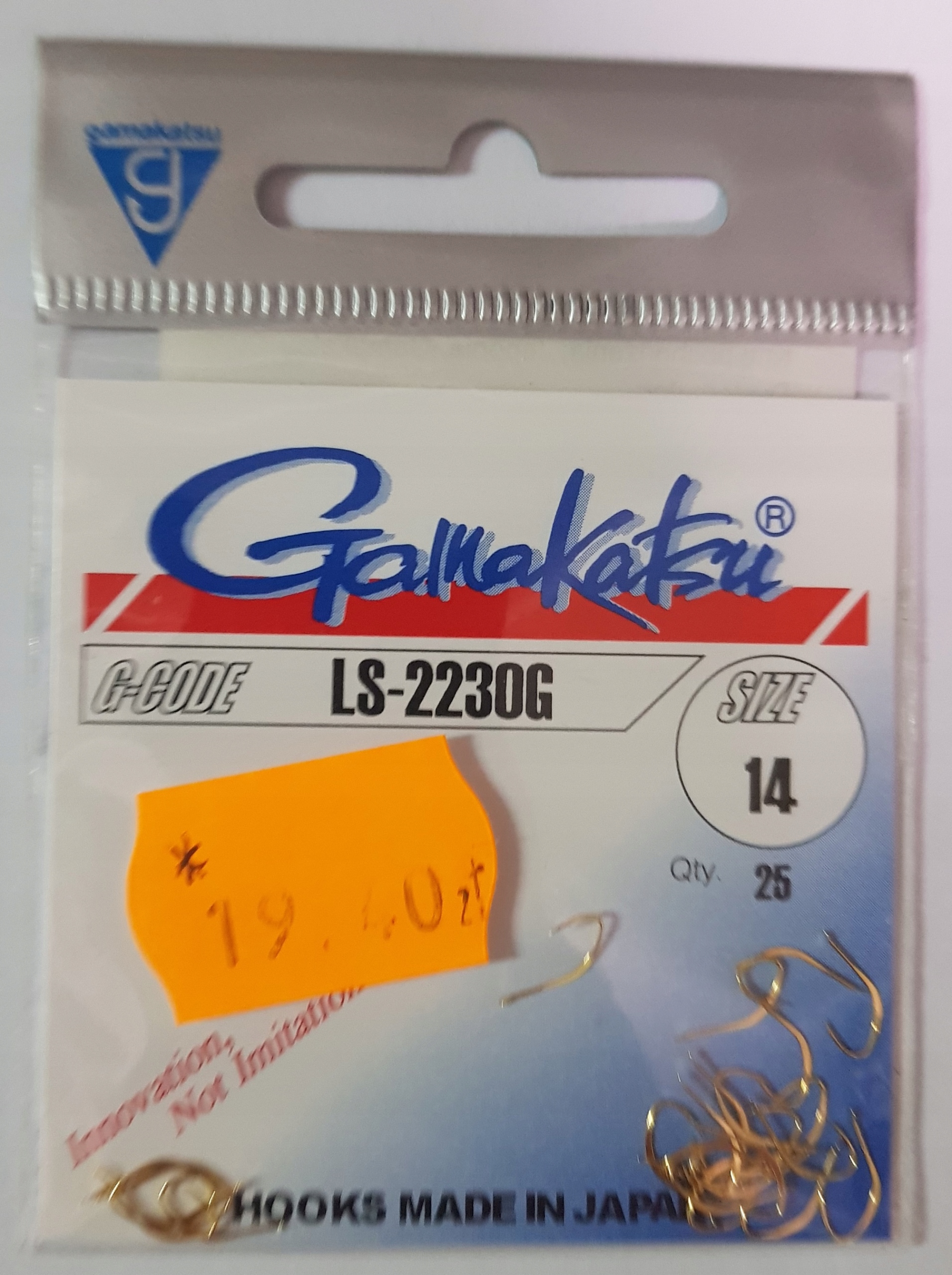 Haczyki Gamakatsu LS-2230G nr 14 złoty