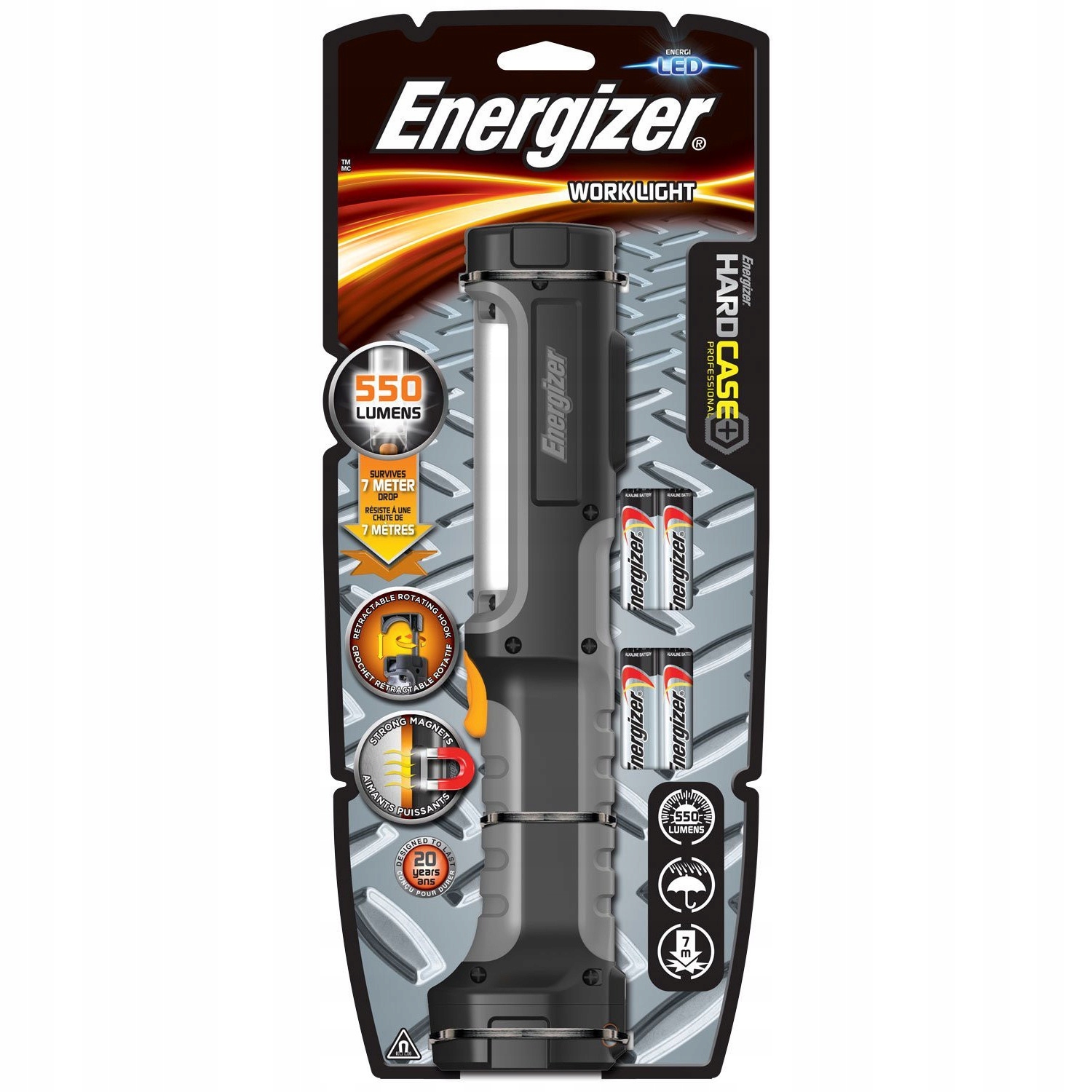 Ліхтарик ENERGIZER Hardcase Work Light 4 * AA 550lm