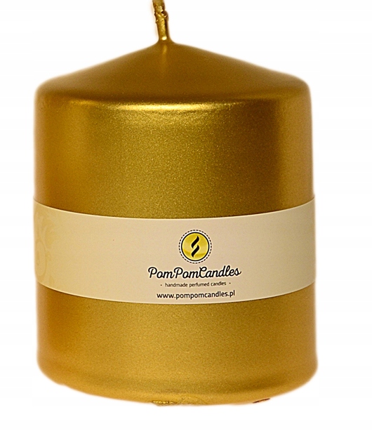 

Świeca Walec 6,5 X 7 cm Złoty Metalik Świeczka