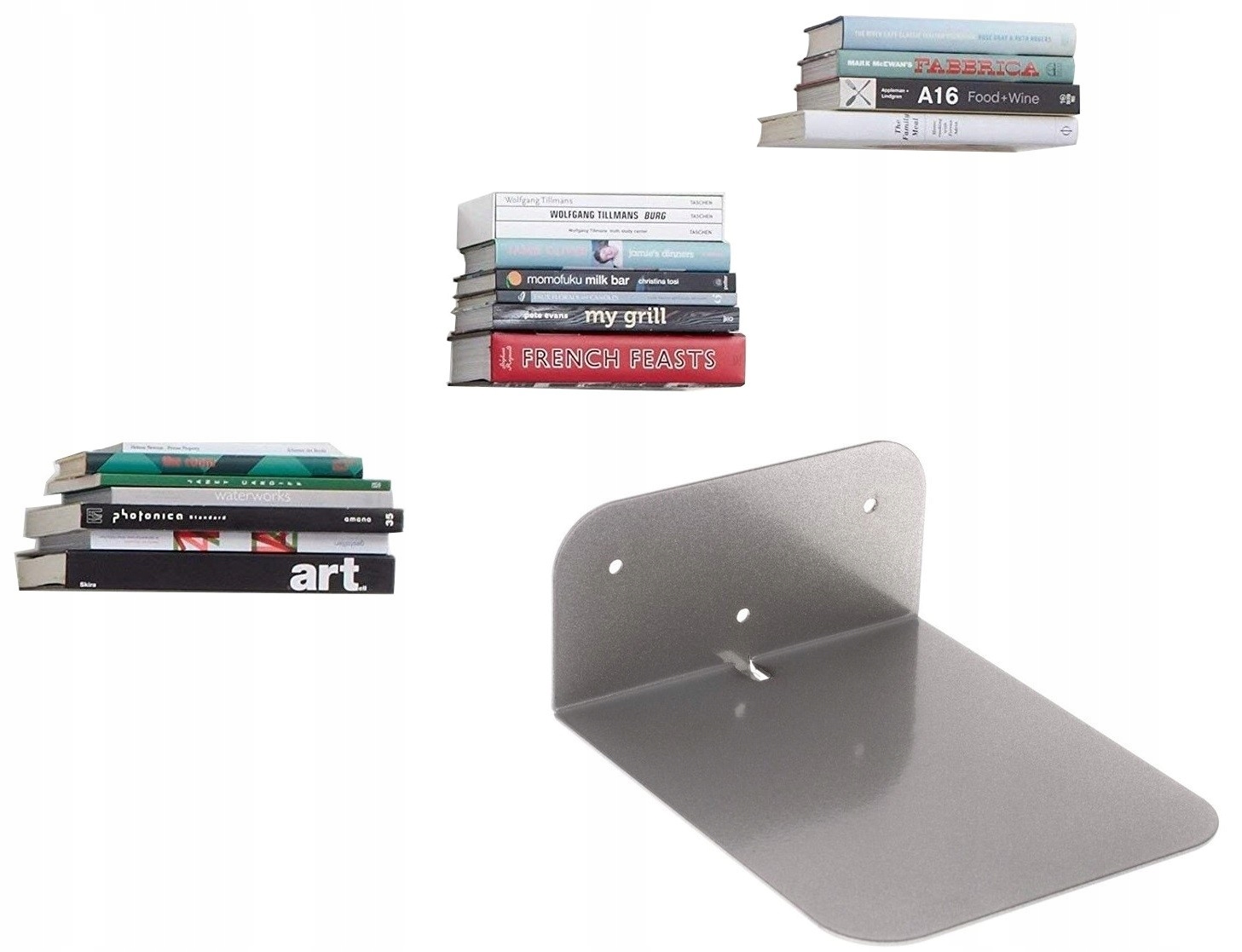 

Niewidzialna Półka na Książki mocna – Lewitująca