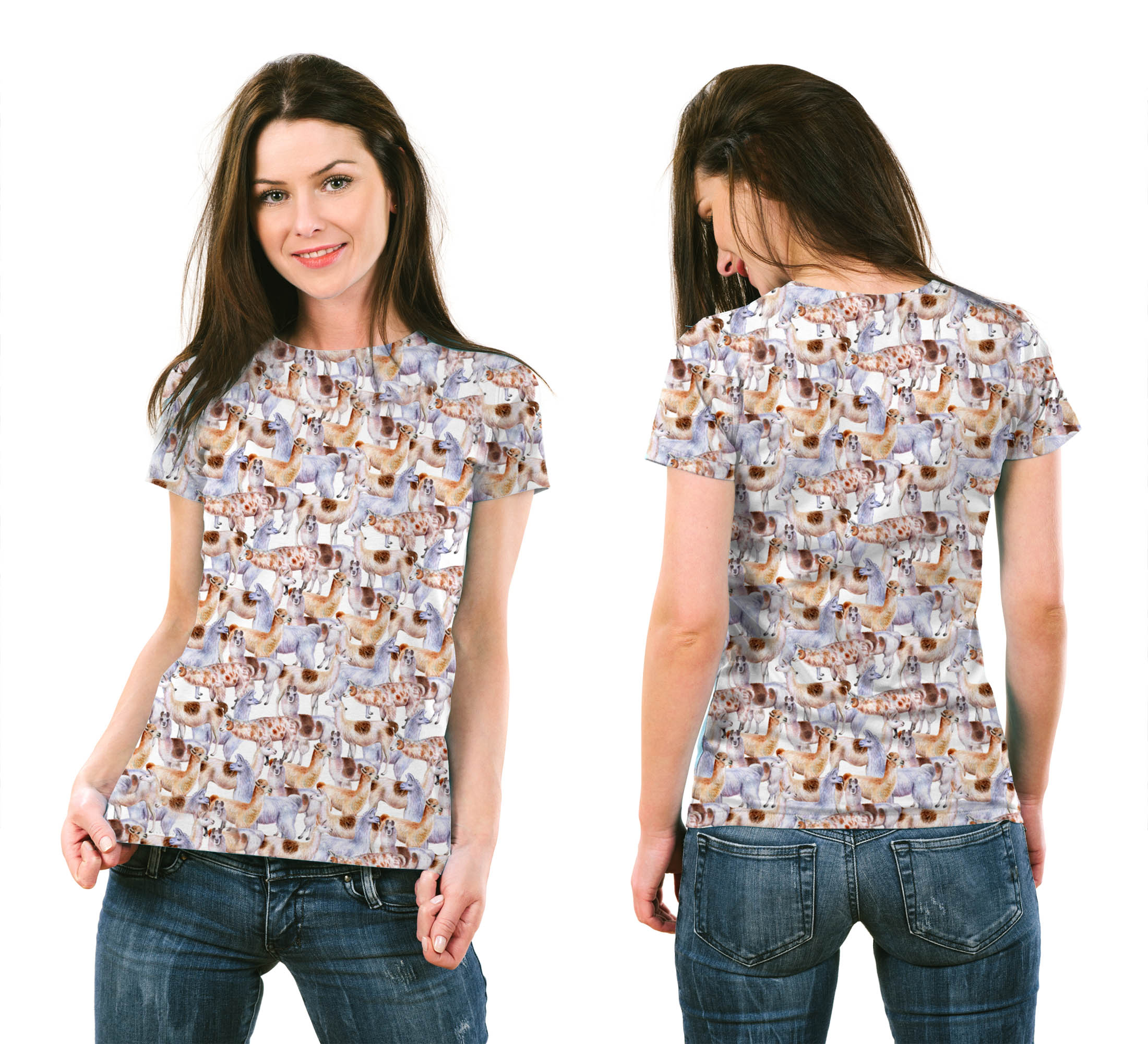 

Koszulka 3D Fullprint L Lamy Blogerka T-shirt
