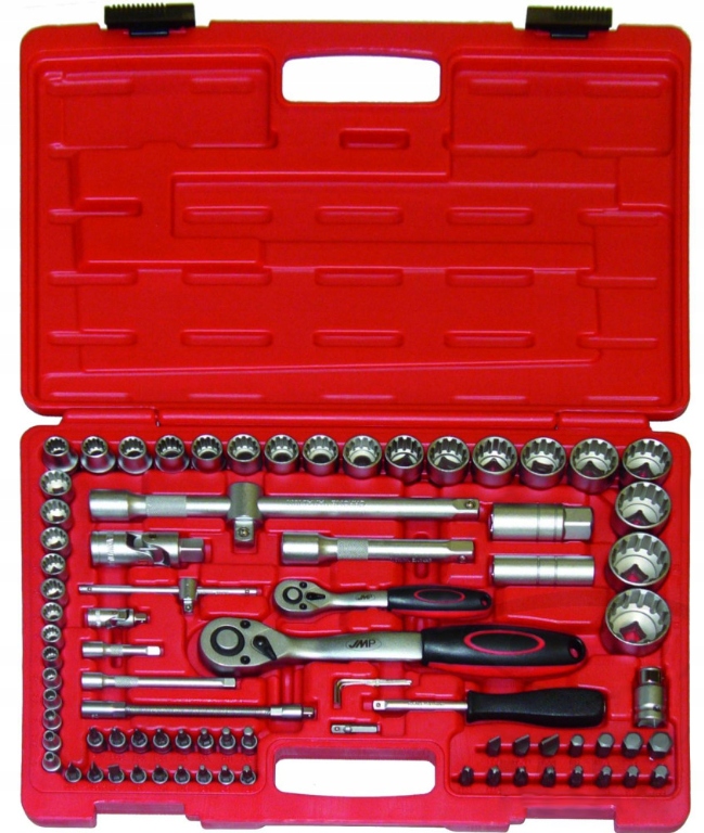 Sada nástrčných kľúčov multiprofil 1/4 a 1/2''