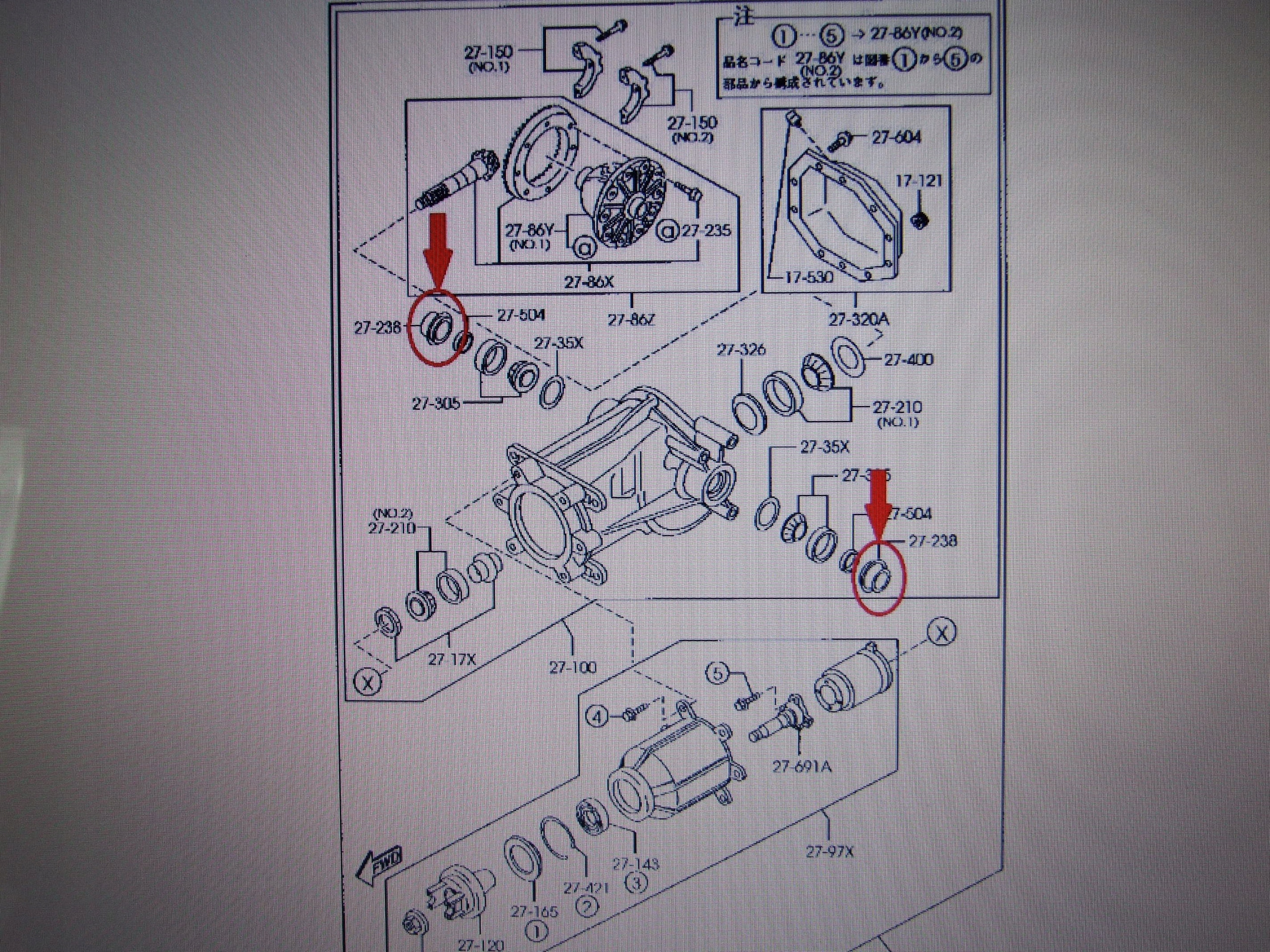 SIMERING USZCZELNIACZ POLOSI TYL MAZDA TRIBUTE OE Part number 5L8Z 4B416 AA NA0127238A