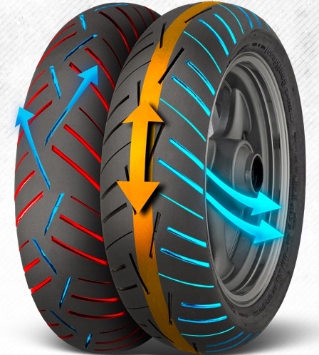 120/70-12 Continental ContiScoot 51P PRZÓD Marka Continental