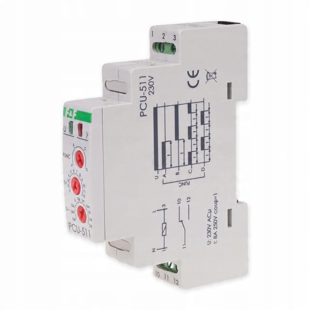 

F&f Przekaźnik Czasowy 1P 8A 230V PCU-511